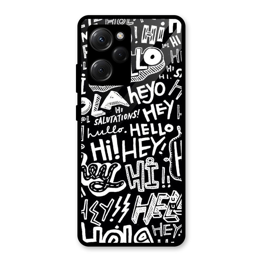 My Friend Glass Back Case for Poco X5 Pro
