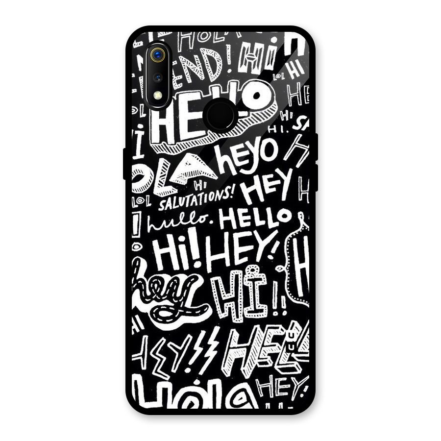 My Friend Glass Back Case for Realme 3