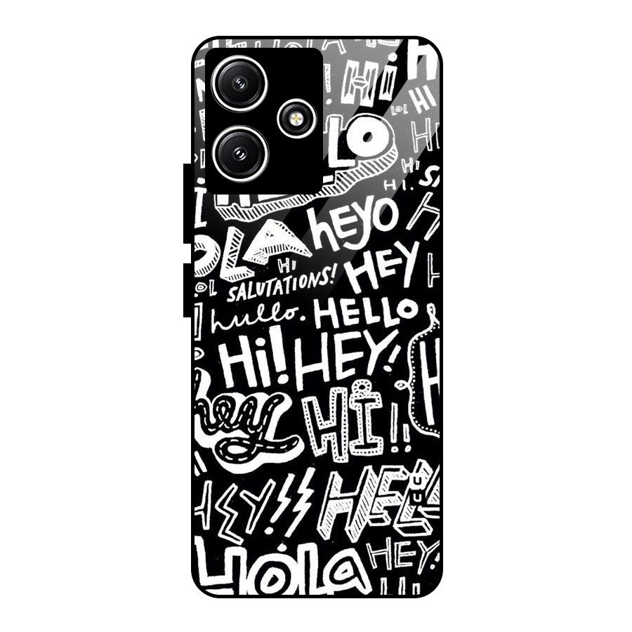 My Friend Glass Back Case for Redmi 12 5G