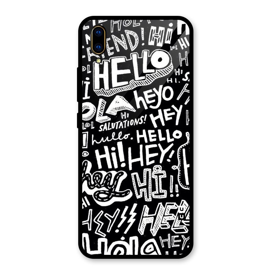 My Friend Glass Back Case for Vivo V11 Pro
