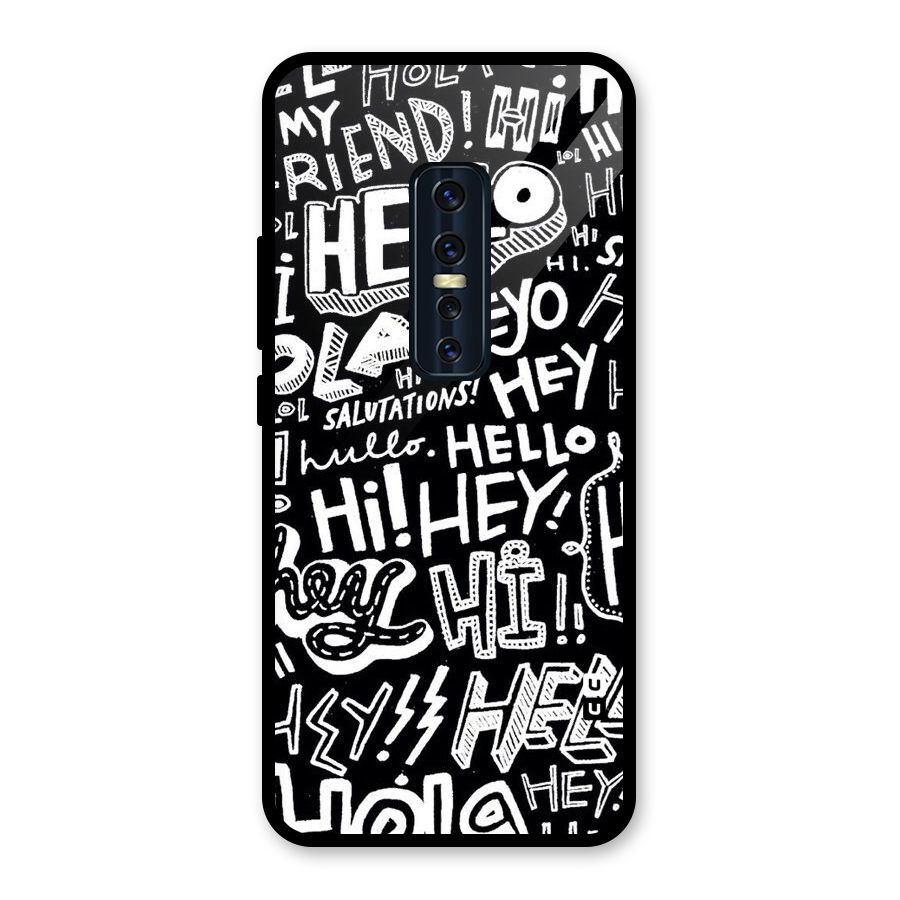 My Friend Glass Back Case for Vivo V17 Pro