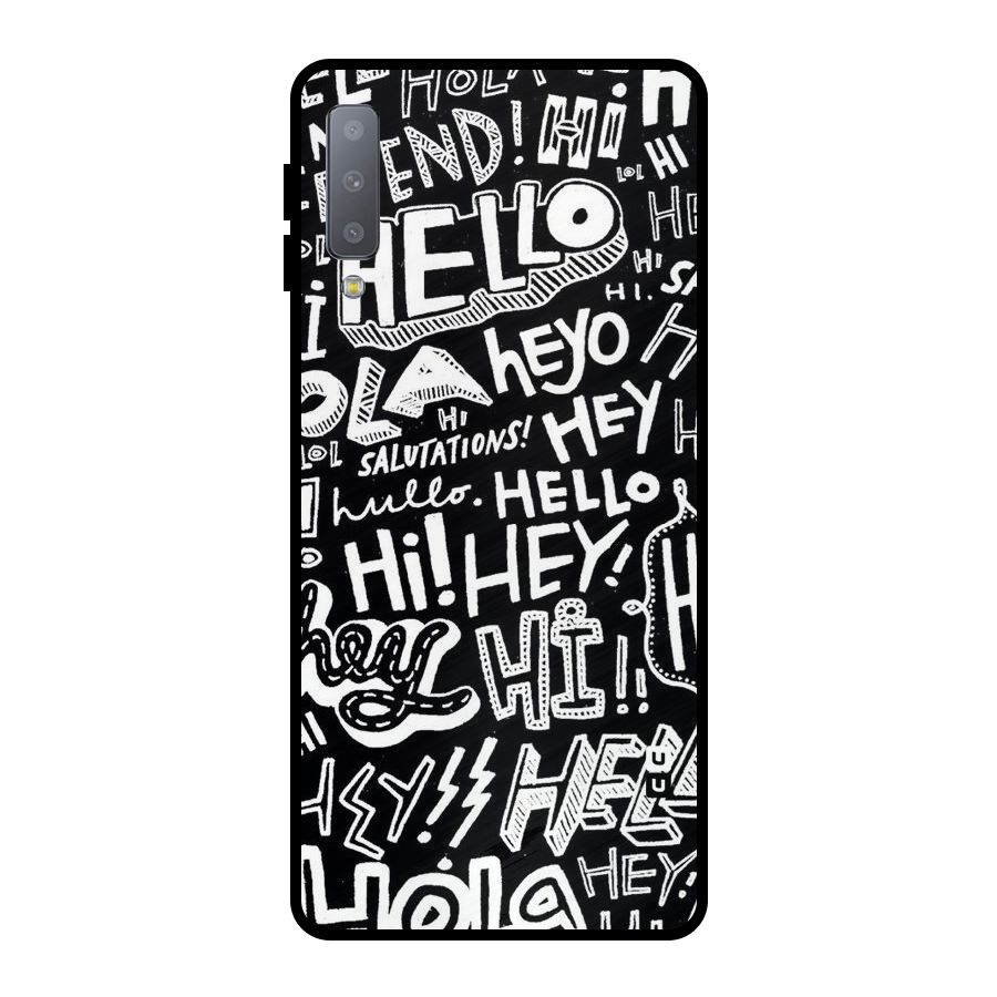 My Friend Metal Back Case for Galaxy A7 (2018)