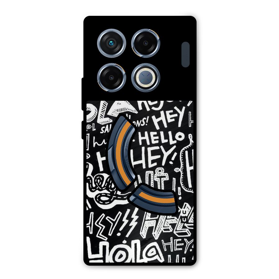 My Friend Metal Back Case for Infinix GT 20 Pro