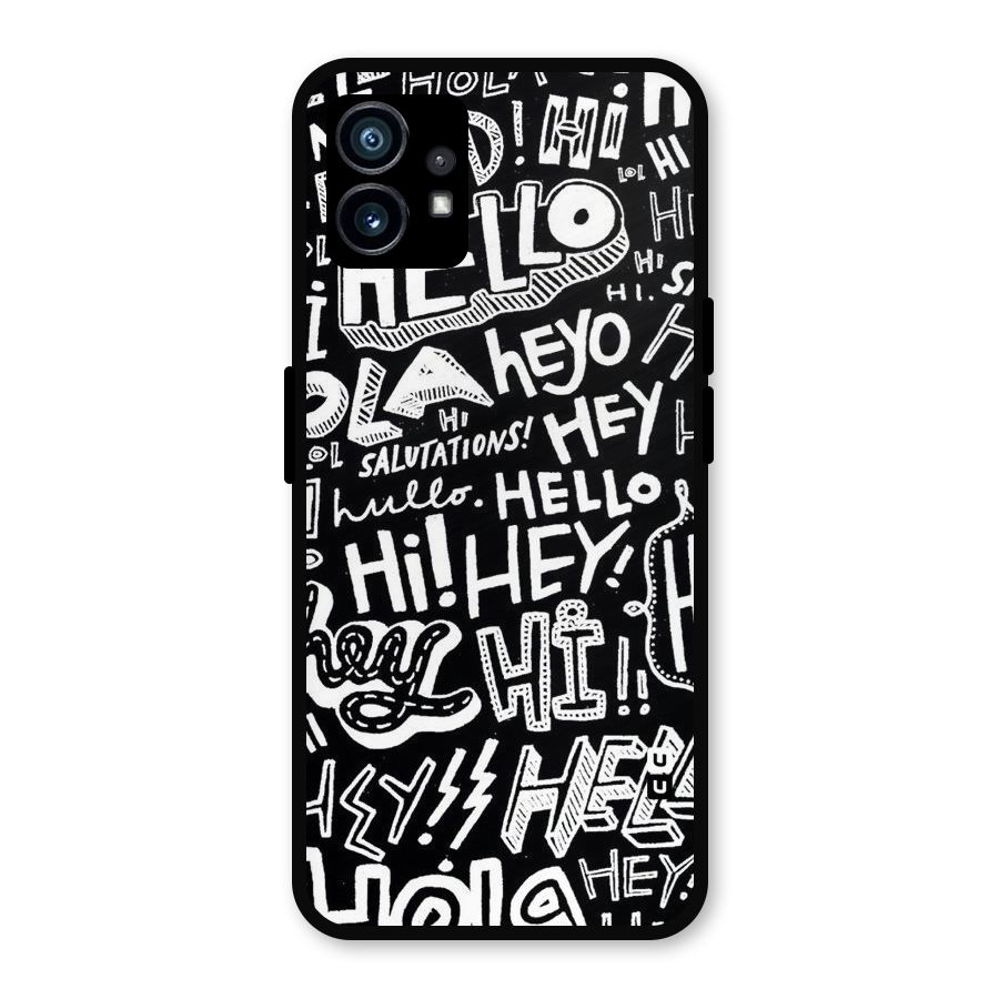 My Friend Metal Back Case for Nothing Phone 1