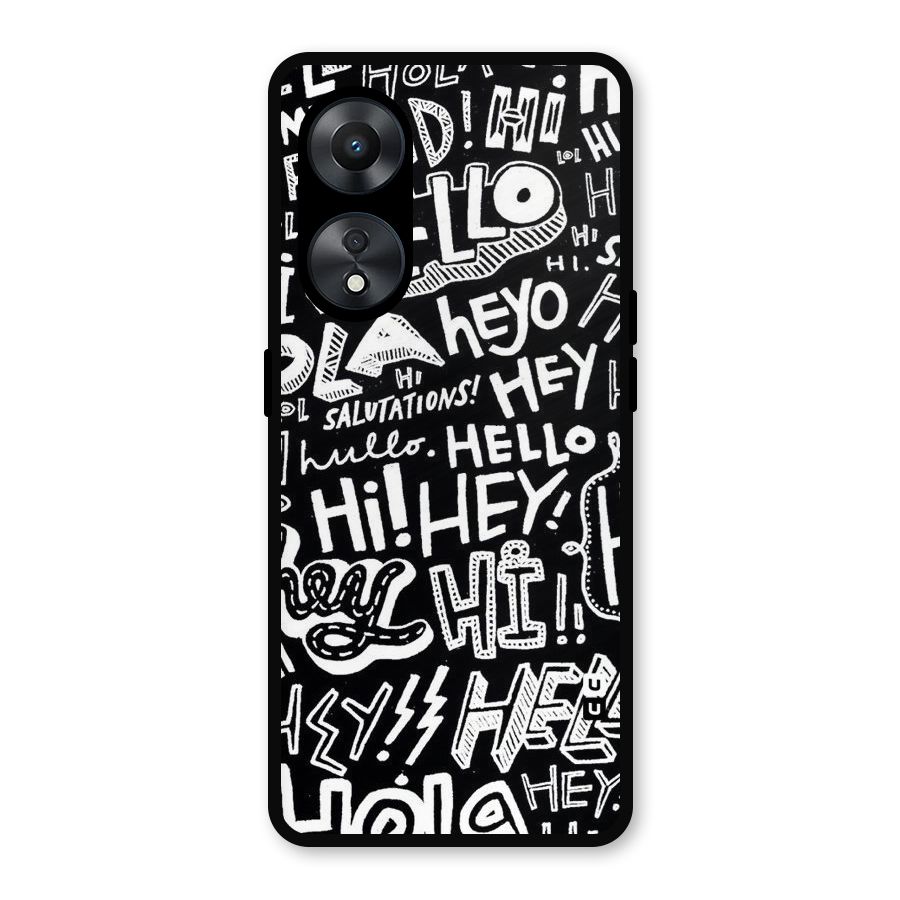 My Friend Metal Back Case for Oppo A78