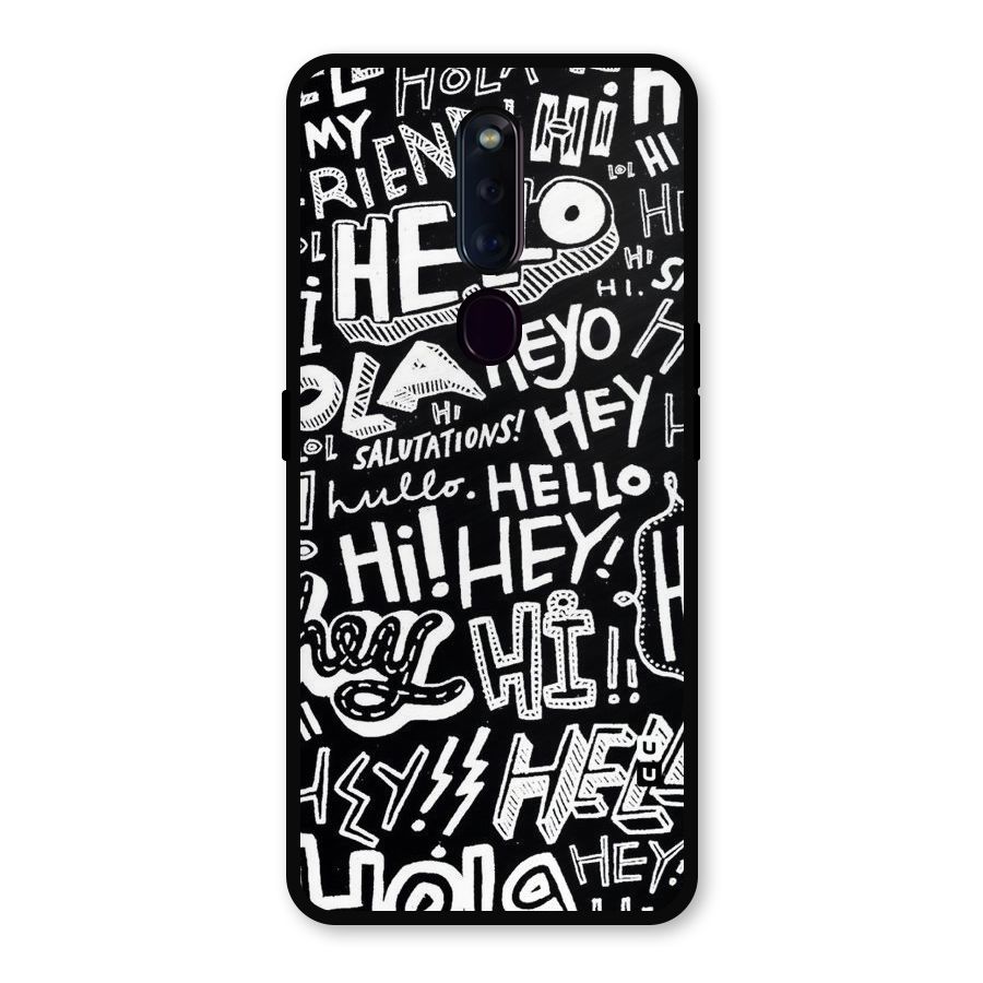 My Friend Metal Back Case for Oppo F11 Pro