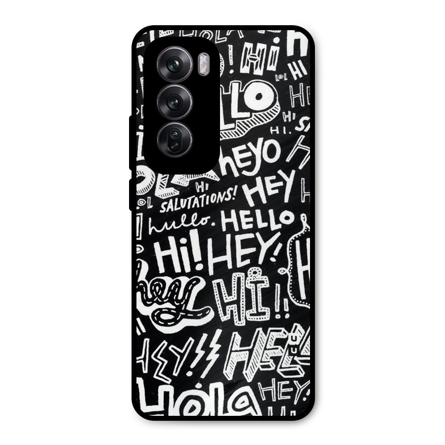 My Friend Metal Back Case for Oppo Reno12 Pro