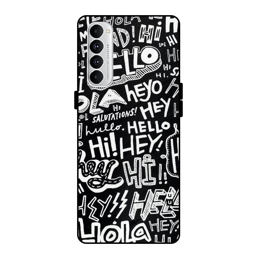 My Friend Metal Back Case for Oppo Reno4 Pro