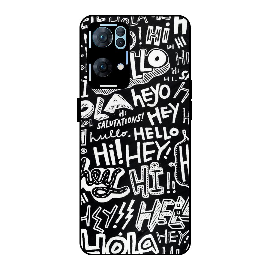 My Friend Metal Back Case for Oppo Reno7 Pro 5G