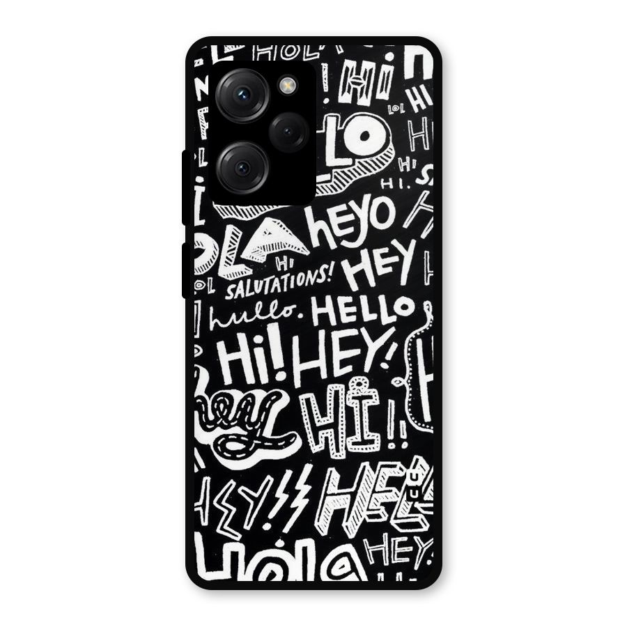 My Friend Metal Back Case for Poco X5 Pro