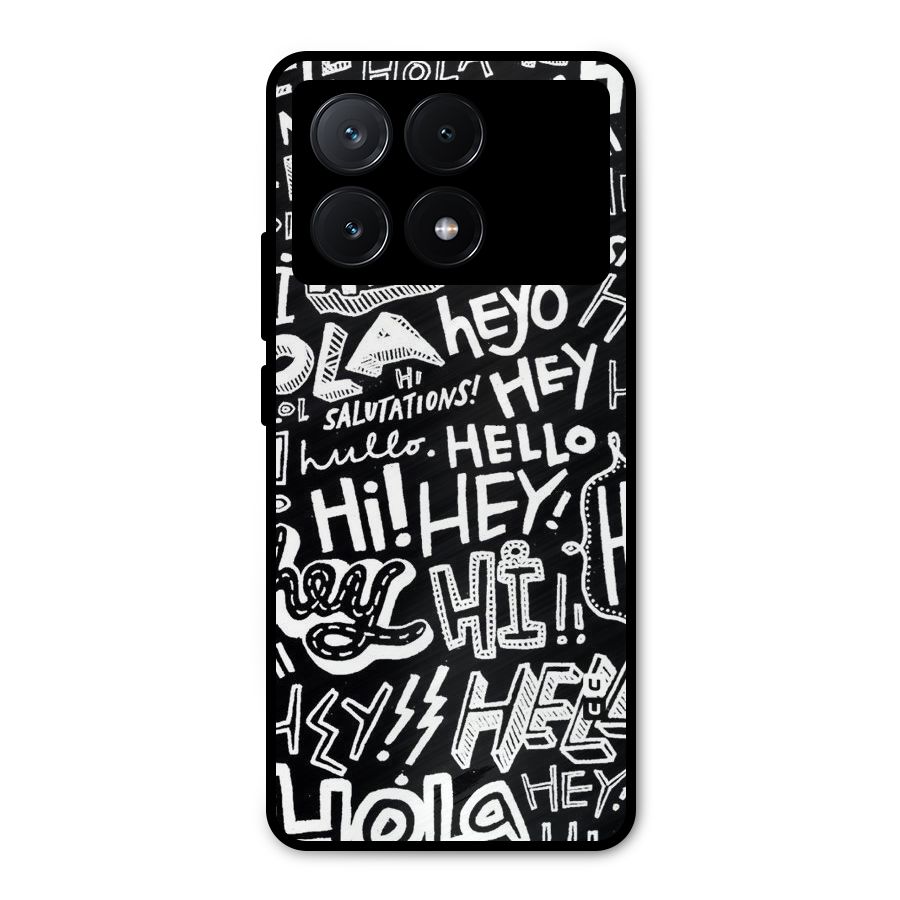 My Friend Metal Back Case for Poco X6 Pro
