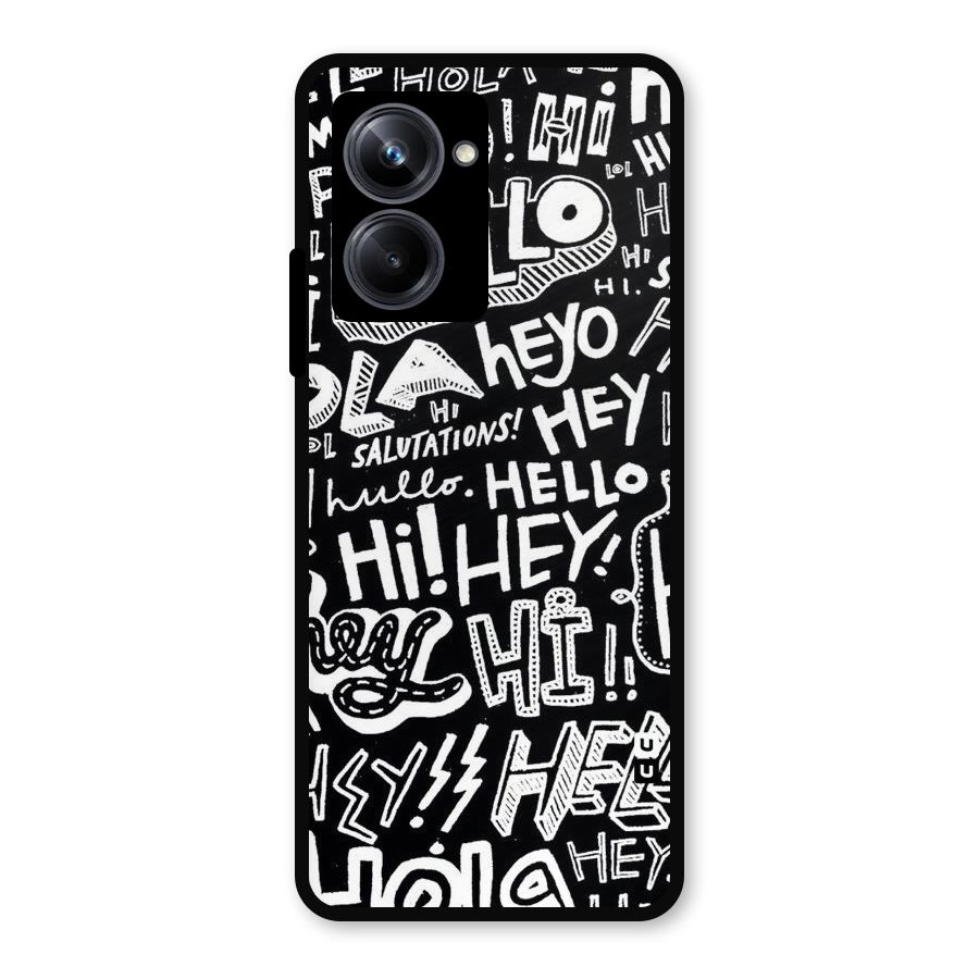 My Friend Metal Back Case for Realme 10 Pro