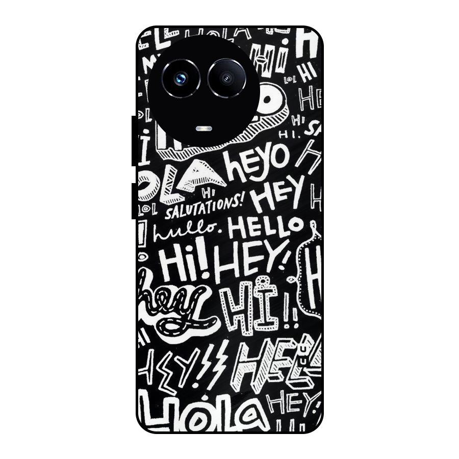 My Friend Metal Back Case for Realme 11X