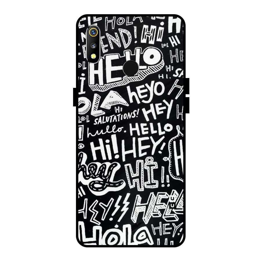My Friend Metal Back Case for Realme 3i