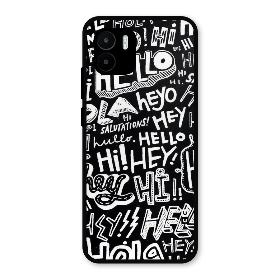 My Friend Metal Back Case for Redmi A2