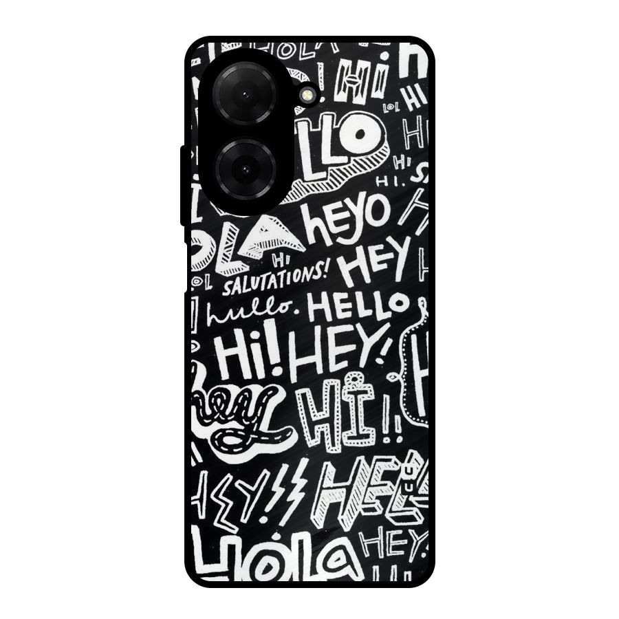 My Friend Metal Back Case for Redmi A5 4G