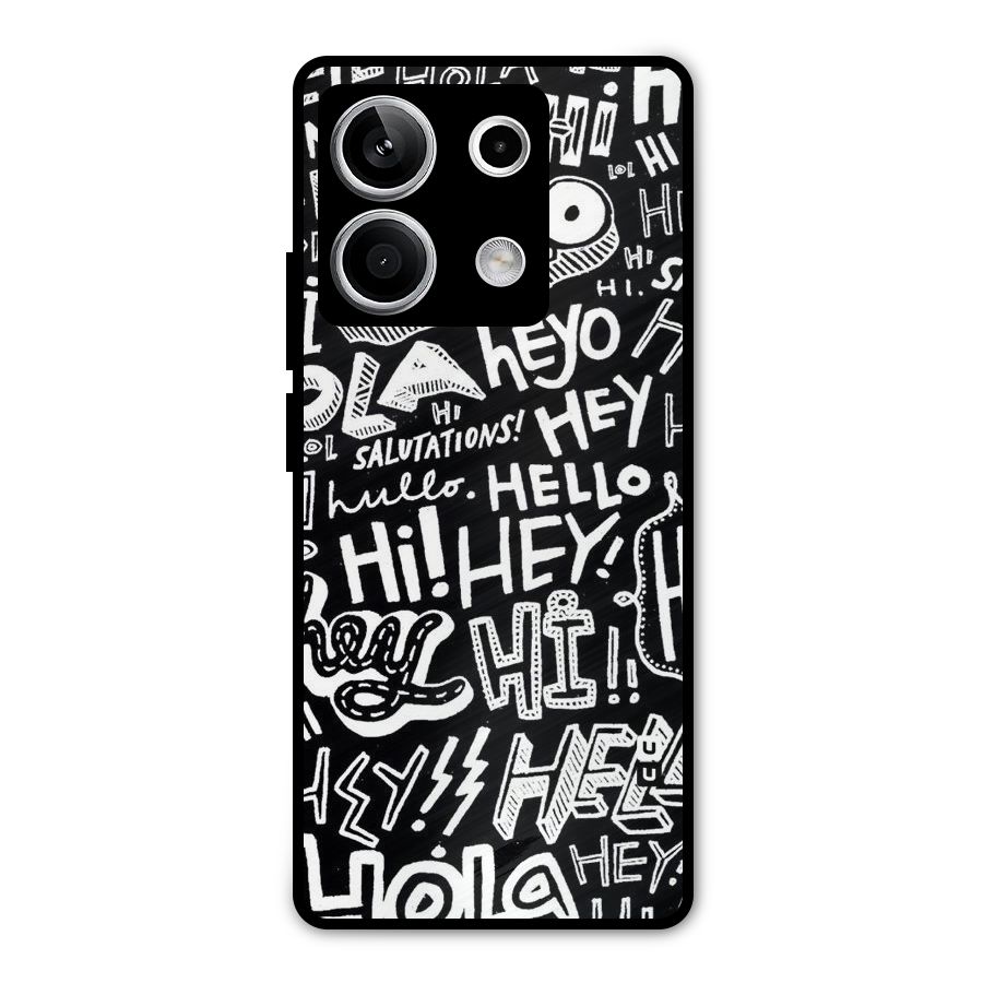 My Friend Metal Back Case for Redmi Note 13 5G
