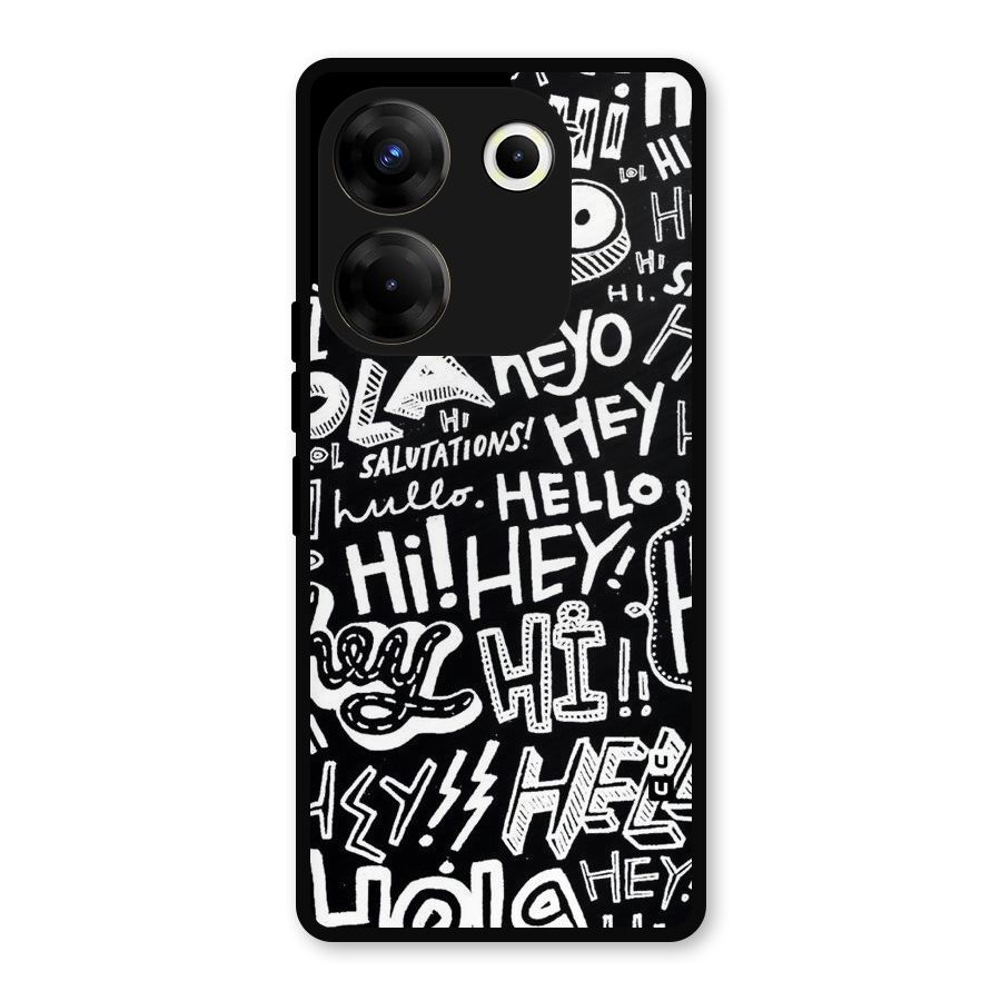 My Friend Metal Back Case for Tecno Camon 20 Pro