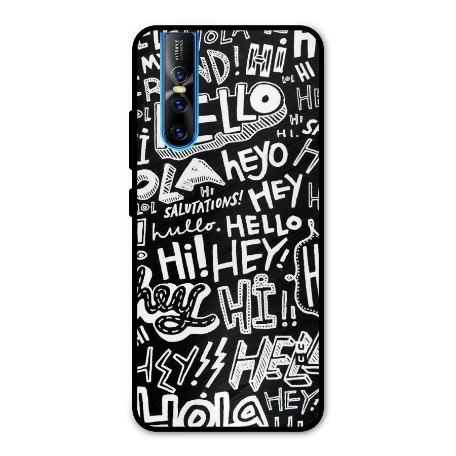 My Friend Metal Back Case for Vivo V15 Pro