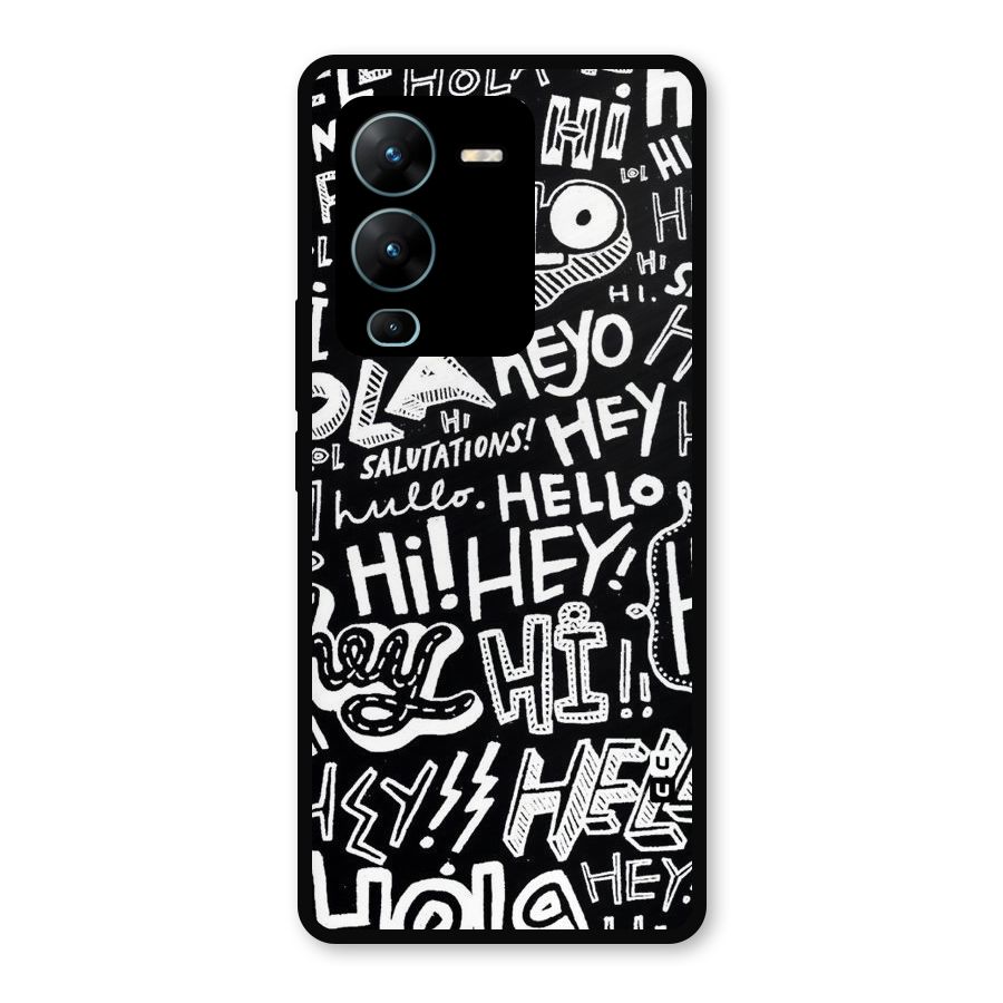My Friend Metal Back Case for Vivo V25 Pro