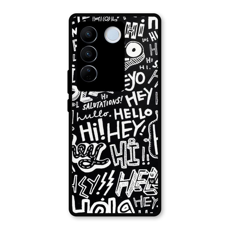 My Friend Metal Back Case for Vivo V27 Pro