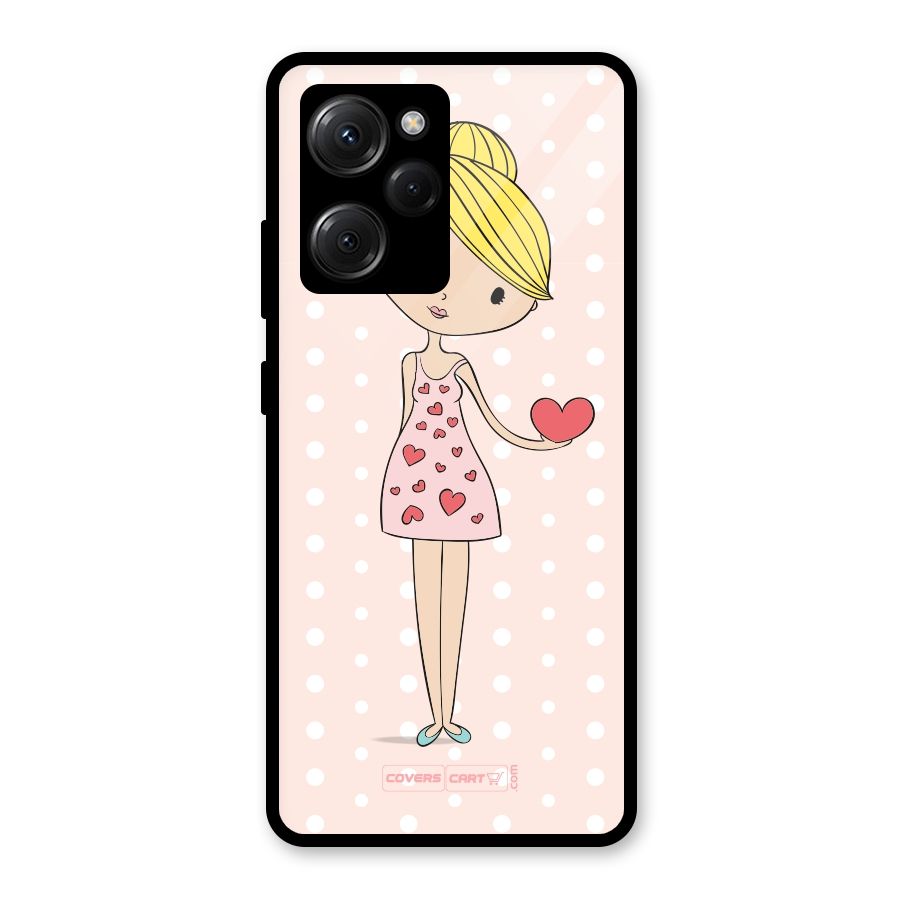 My Innocent Heart Glass Back Case for Poco X5 Pro