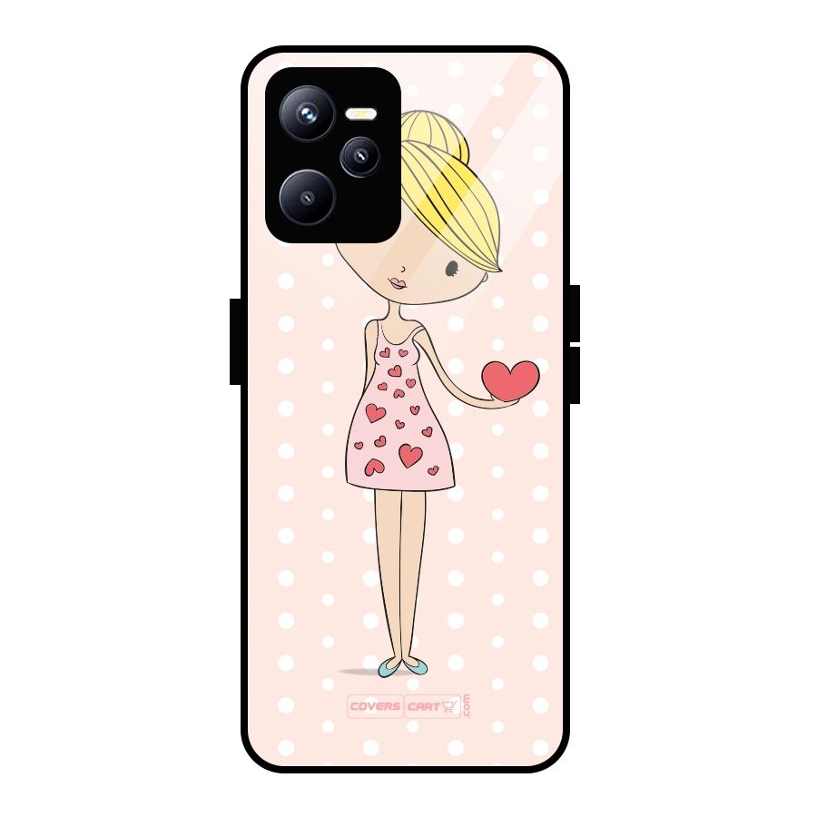 My Innocent Heart Glass Back Case for Realme C35