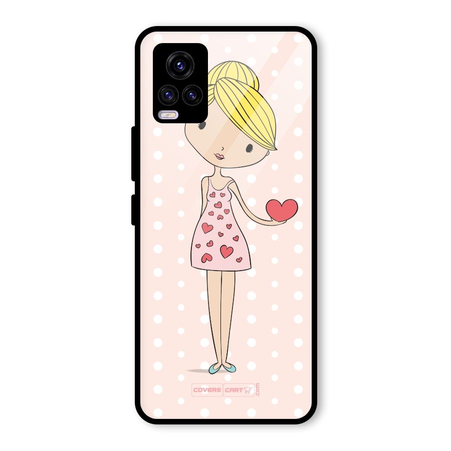 My Innocent Heart Glass Back Case for Vivo V20 2021