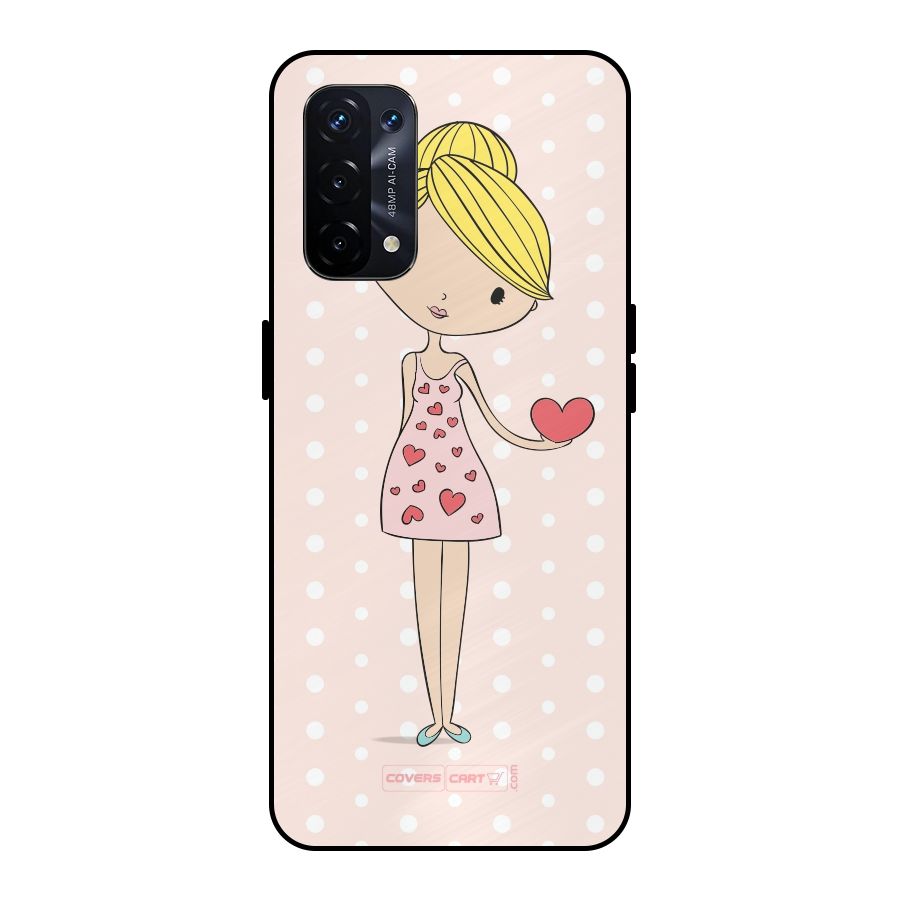 My Innocent Heart Metal Back Case for Oppo A74 5G