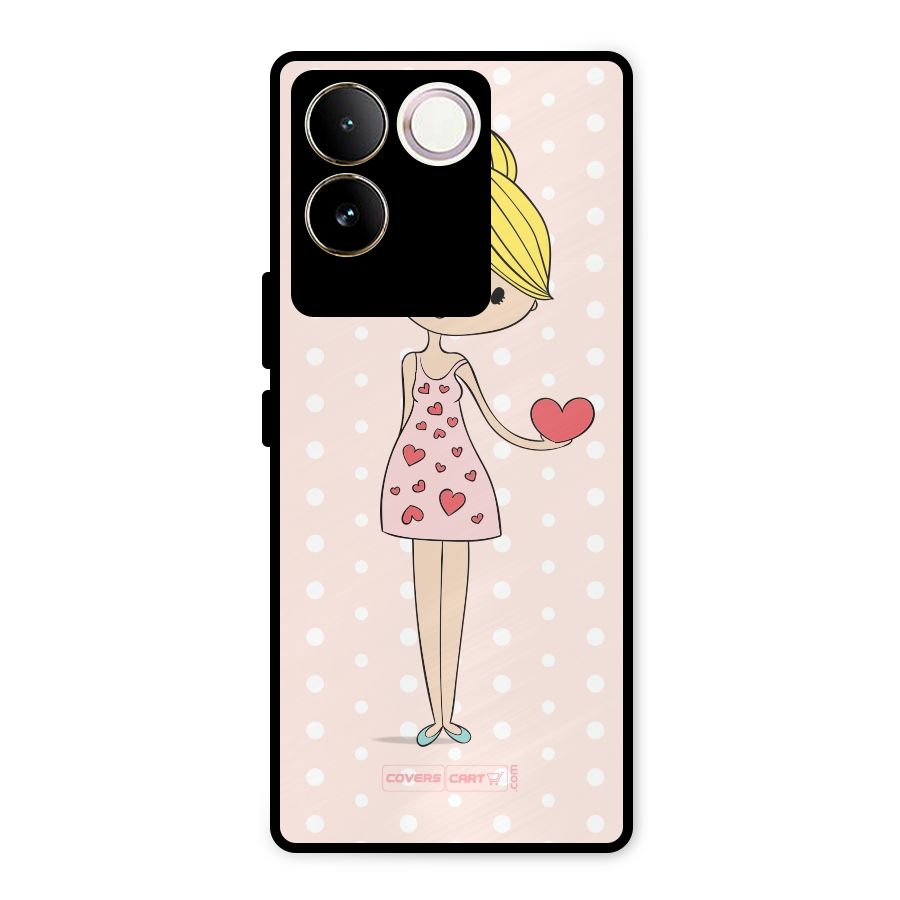 My Innocent Heart Metal Back Case for Vivo T2 Pro