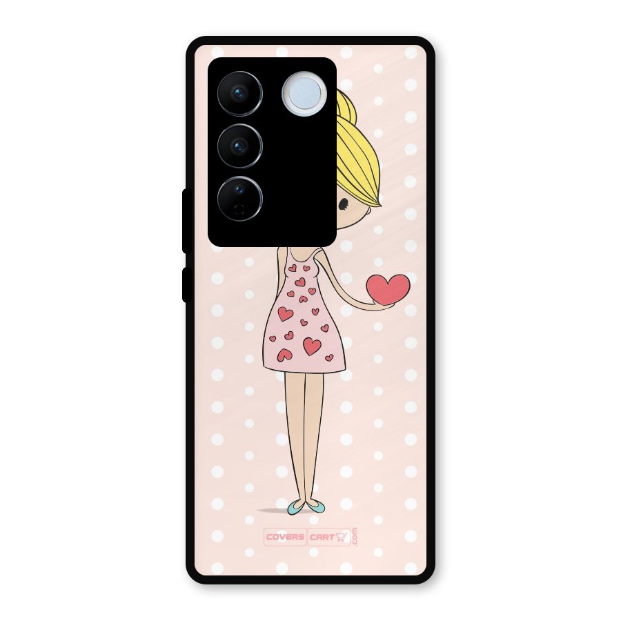 My Innocent Heart Metal Back Case for Vivo V27 Pro