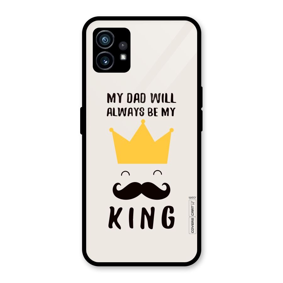 My King Dad Glass Back Case for Nothing Phone 1