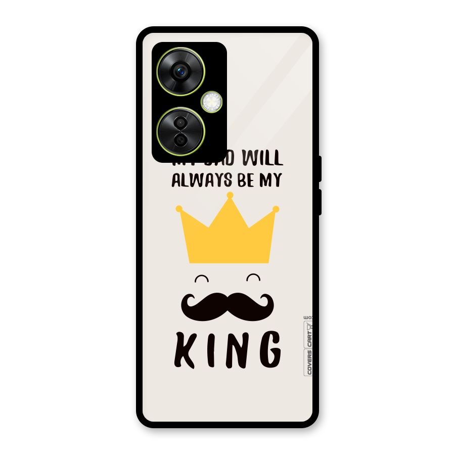 My King Dad Glass Back Case for OnePlus Nord CE 3 Lite