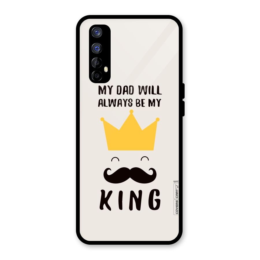 My King Dad Glass Back Case for Realme Narzo 20 Pro