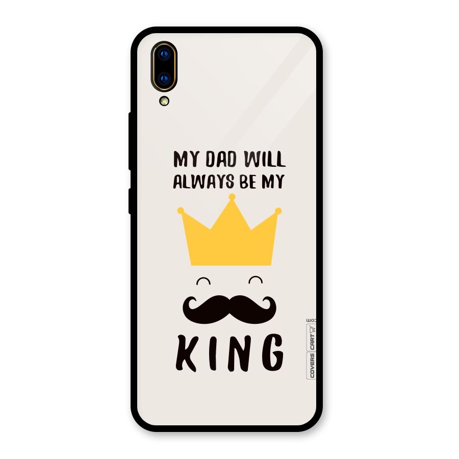 My King Dad Glass Back Case for Vivo V11 Pro