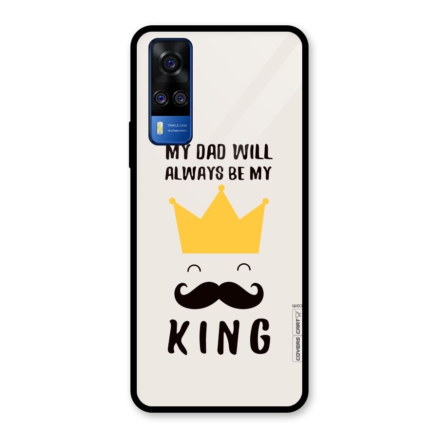 My King Dad Glass Back Case for Vivo Y31