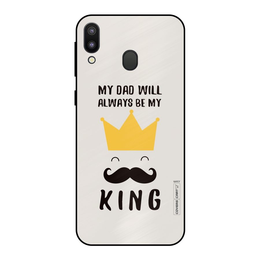 My King Dad Metal Back Case for Galaxy M20