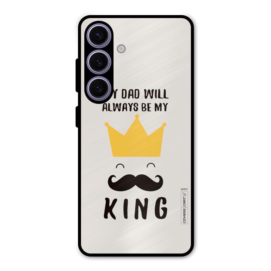 My King Dad Metal Back Case for Galaxy S24
