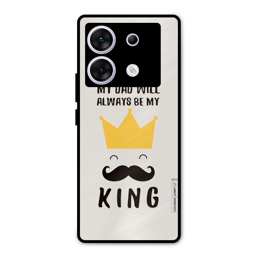 My King Dad Metal Back Case for Infinix Zero 30 5G