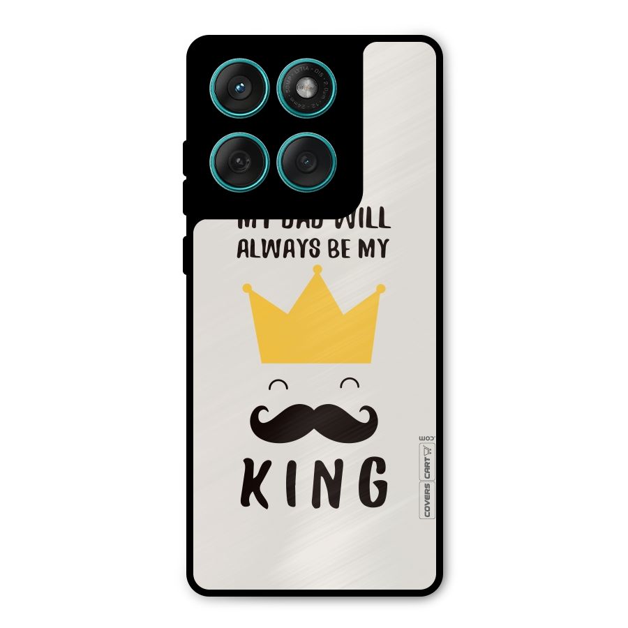 My King Dad Metal Back Case for Motorola Edge 60