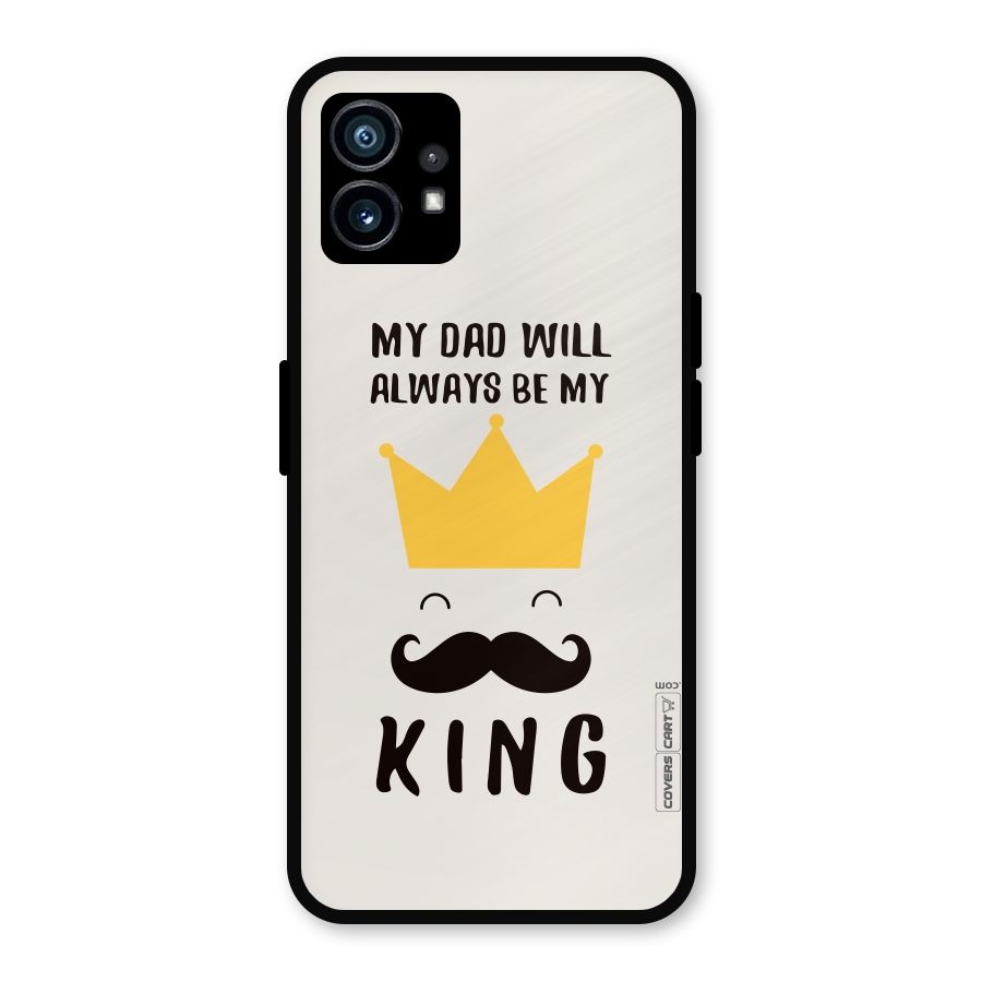 My King Dad Metal Back Case for Nothing Phone 1