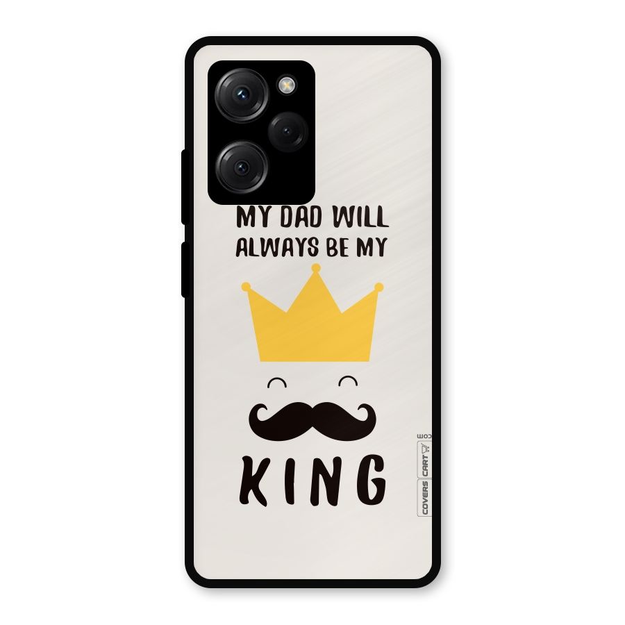 My King Dad Metal Back Case for Poco X5 Pro