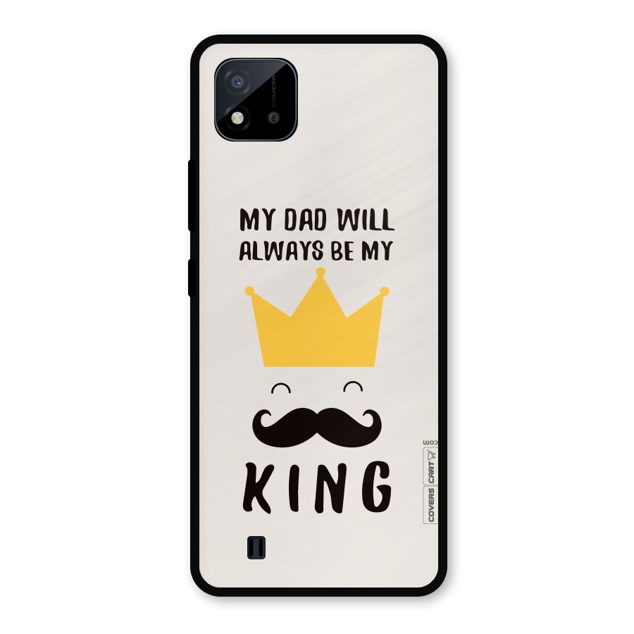 My King Dad Metal Back Case for Realme C11 2021
