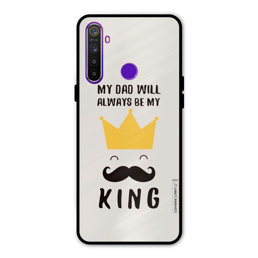 My King Dad Metal Back Case for Realme Narzo 10