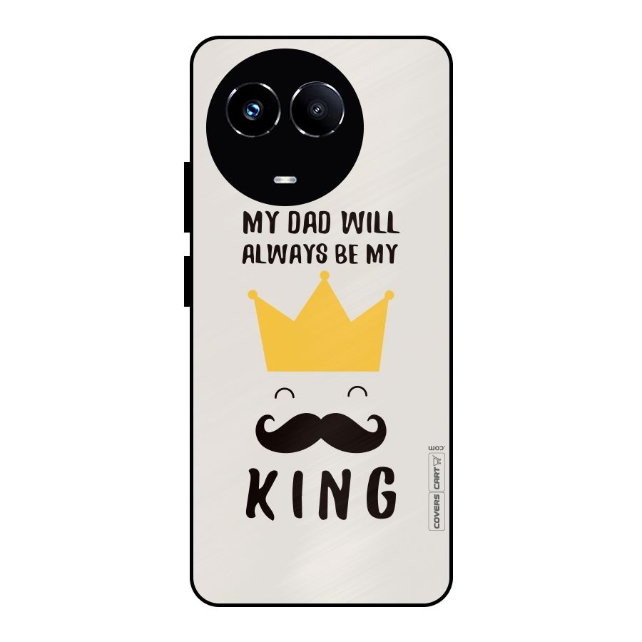 My King Dad Metal Back Case for Realme Narzo 60X