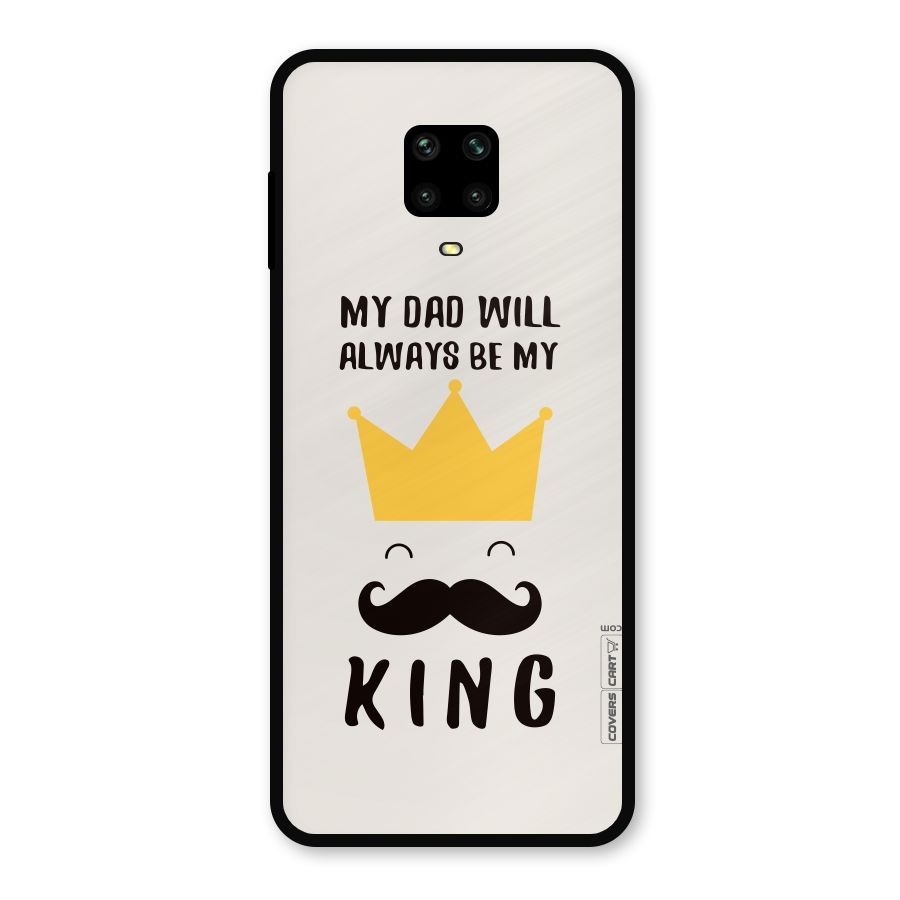 My King Dad Metal Back Case for Redmi Note 9 Pro Max