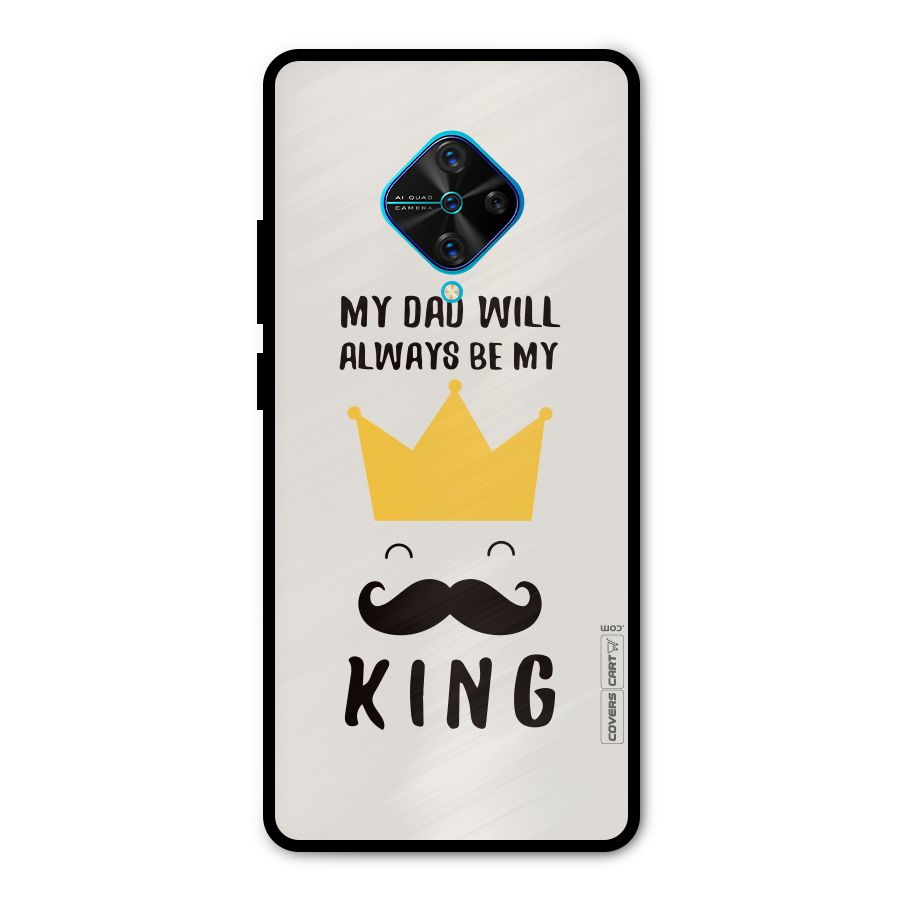 My King Dad Metal Back Case for Vivo S1 Pro
