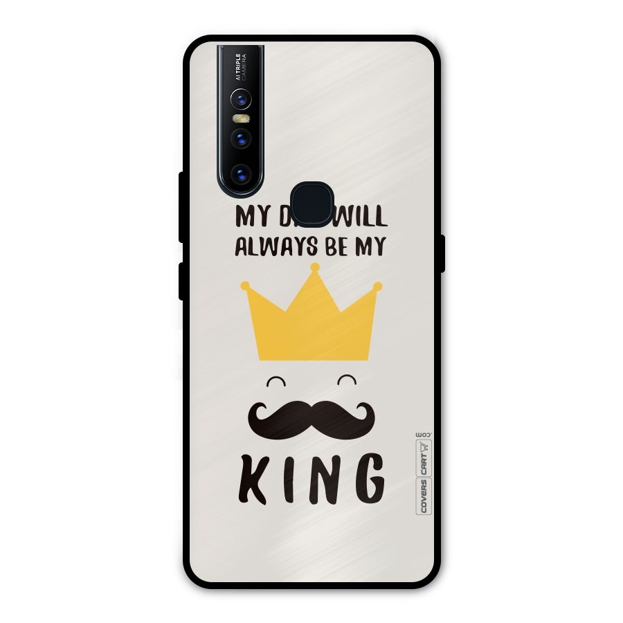 My King Dad Metal Back Case for Vivo V15