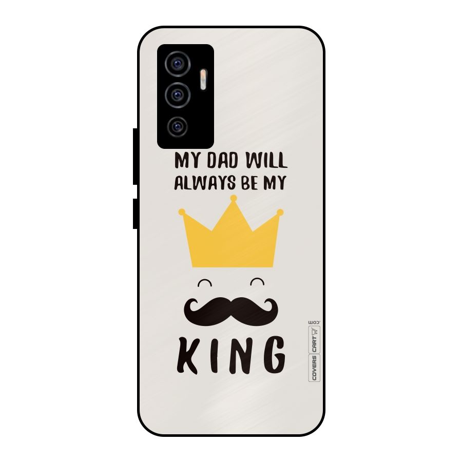 My King Dad Metal Back Case for Vivo V23e