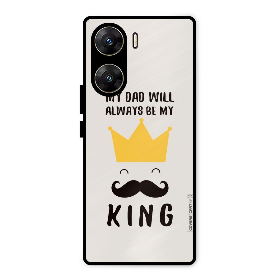 My King Dad Metal Back Case for Vivo V29e